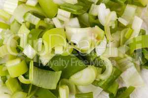 Diced fresh leeks