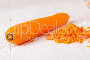 Finely diced fresh carrots