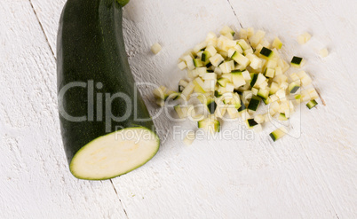 Fresh marrow or courgette