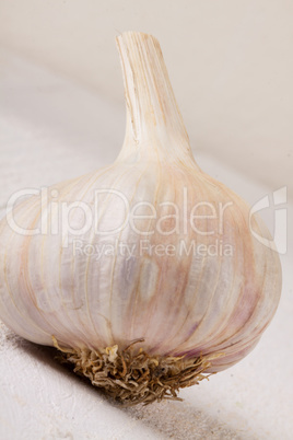 Fresh garlic bulb with loose cloves