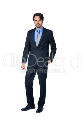 Confident relaxed business executive