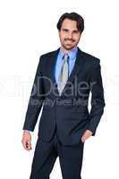 Confident relaxed business executive