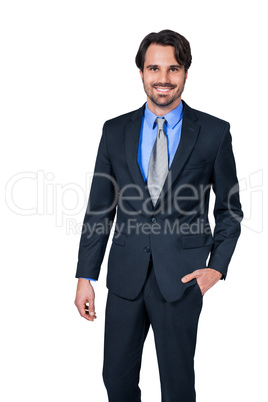 Confident relaxed business executive