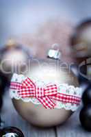 festive glitter christmas decoration bauble seasonal