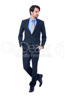 Confident relaxed business executive