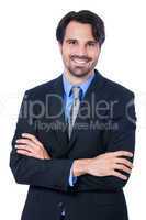 Confident relaxed business executive