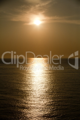 beautiful seascape sunset sunrise in summer