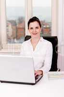 young business woman in office