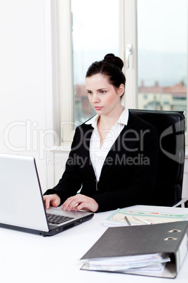 young business woman in office