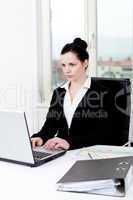 young business woman in office