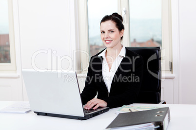 young business woman in office