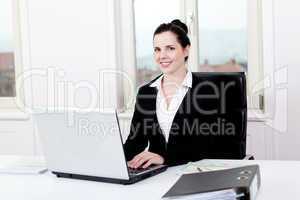 young business woman in office