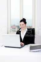 young business woman in office