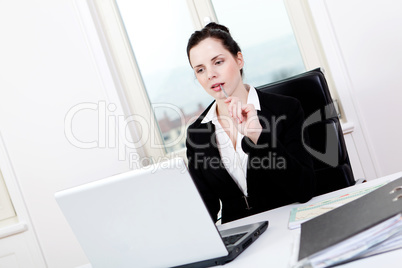 young business woman in office