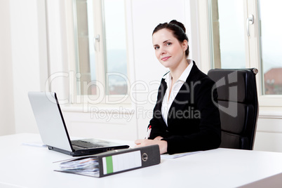 young business woman in office