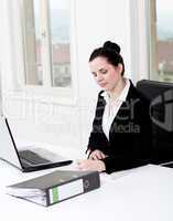 young business woman in office