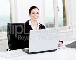 young business woman in office