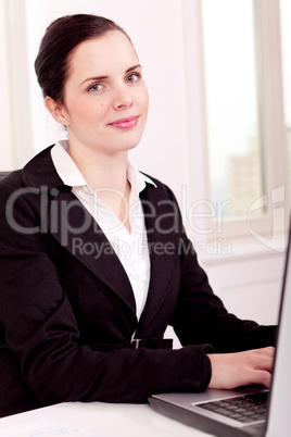 young business woman in office