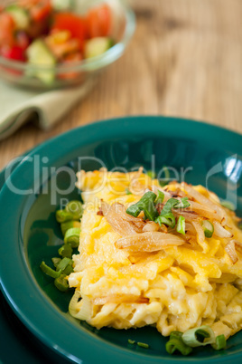 Macaroni cheese or spatzle egg noodle