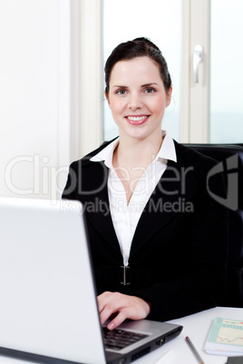 young business woman in office