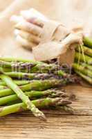 Fresh healthy green asparagus spears