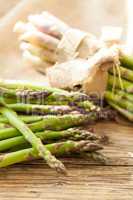 Fresh healthy green asparagus spears