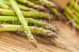 Fresh healthy green asparagus spears