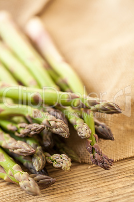 Fresh healthy green asparagus spears