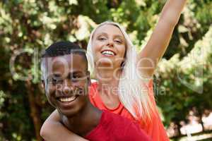 young couple in love summertime fun happiness romance