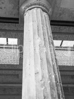 Bombed column in Berlin