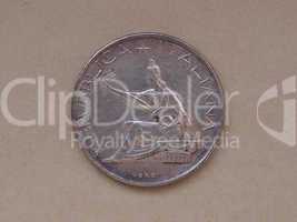 Italian 500 Lire coin