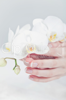 manicure making in beauty spa salon