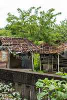 Architectural background of a house roof