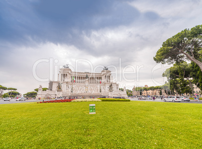 Rome, Italy. Equestrian monument to Victor Emmanuel II near Vitt