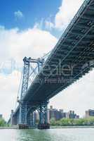 New York. The Manhattan Bridge from East River