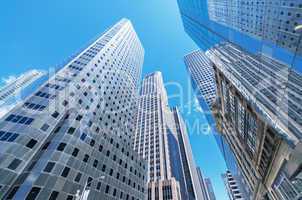 Buildings and skyline of Manhattan. New York City - USA