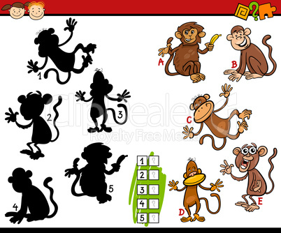 education shadows game cartoon