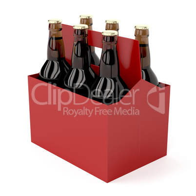 Dark beer bottles