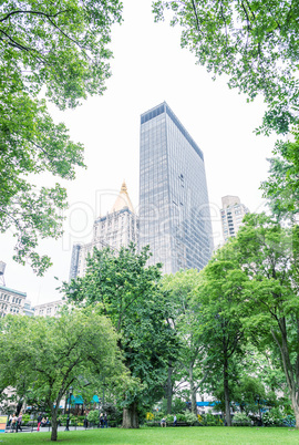 Buildings and skyline of Manhattan. New York City - USA