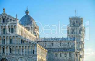 Pisa, Tuscany. Detail of Cathedral in Square of Miracles
