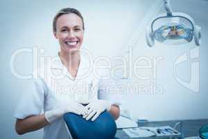 Portrait of female dentist