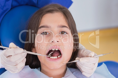 Portrait of a young patient in dental examination