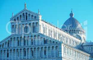 Pisa, Tuscany. Detail of Cathedral in Square of Miracles