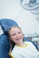 Girl waiting for dental exam