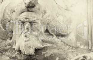 Pisa, Tuscany. Sculpture detail in Square of Miracles