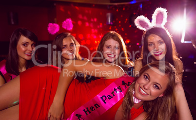 Pretty friends on a hen night