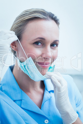 Smiling young female dentist