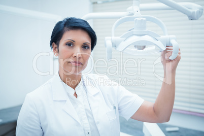 Confident female dentist