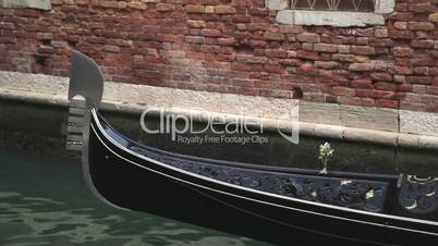 Moving gondola in Venice