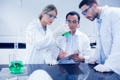 Science students working together in the lab